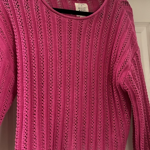 Billabong 🌊 🌺 Cropped Crochet Sweater - Picture 2 of 2